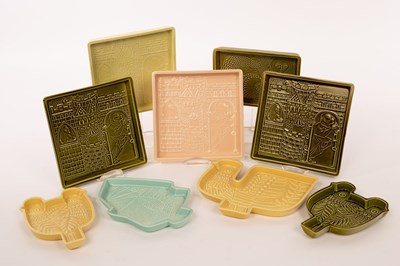 Lot 146 - Poole Pottery, nine various glazed trays, to...