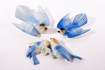Lot 155 - Poole Pottery, a wall mount in the form of two...
