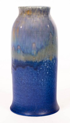 Lot 164 - A Ruskin pottery vase with mottled and drip...