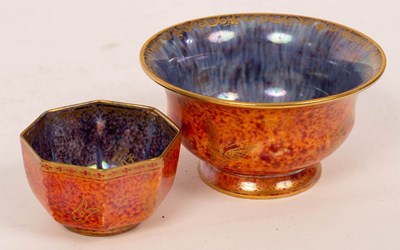 Lot 177 - A Wedgwood Fairyland lustre bowl, the exterior...