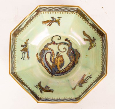 Lot 178 - A Wedgwood Fairyland lustre Dragon pattern...