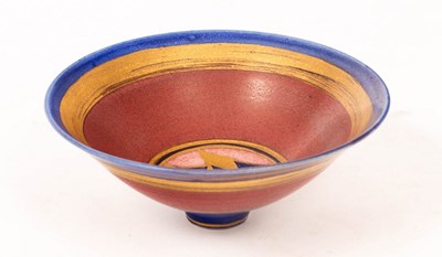 Lot 188 - Mary Rich (born 1940), a porcelain footed bowl,...