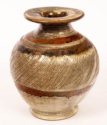 Lot 189 - Sue Locke, a large stoneware vase, with...
