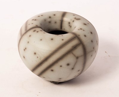 Lot 221 - Tim Andrews (born 1960), a gobular raku-fired...
