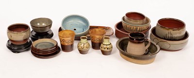 Lot 228 - Winchcombe and Taena Potteries, a group of...