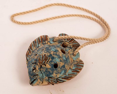 Lot 229 - Neil Ions (born 1949), an earthenware ocarina...
