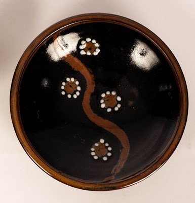 Lot 240 - Derek Emms (1929-2004), a shallow bowl in...