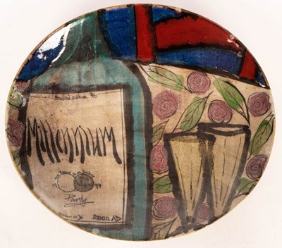 Lot 243 - Petra Tilly for Dartington Pottery, an oval...