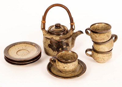 Lot 263 - Warwick Parker (born 1940), a stoneware teapot...