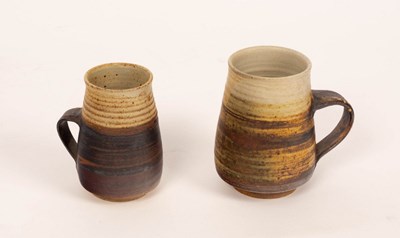 Lot 268 - Mary Rich (born 1940), two stoneware coffee...