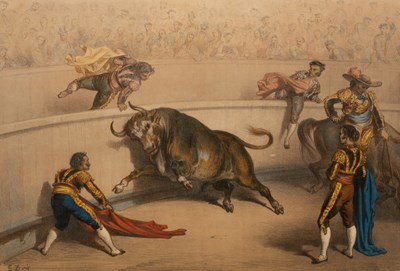 Lot 377 - Turgis after Dore/Bull Fighting/four hand...