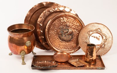Lot 954 - A quantity of Arts & Crafts and Art Nouveau...
