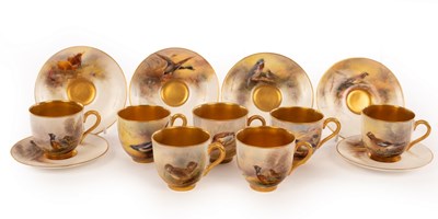 Lot 12 - Royal Worcester, a composite set of seven...