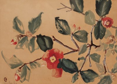 Lot 80 - Japanese School, mid 20th Century/Camellia...