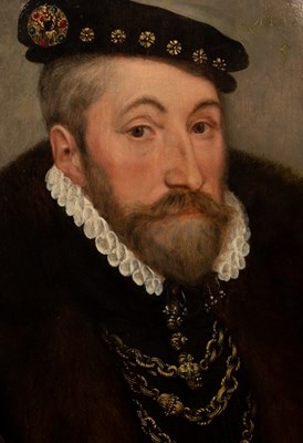 Lot 186 - English School, 16th Century/Portrait of a...