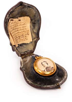 Lot 241 - A Victorian gold locket inscribed Kildonan,...