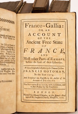 Lot 195 - Hotoman (Francis) Franco-Gallia: or an account...