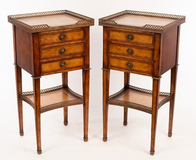 Lot 614 - A pair of bedside tables, by Jonathan Charles,...