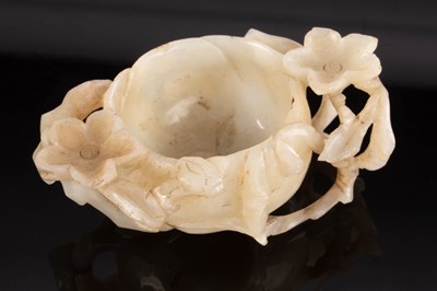 Lot 381 - A Chinese grey jade water vessel, 19th Century,...