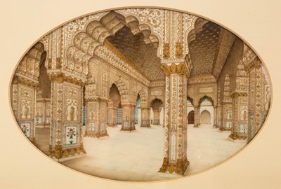 Lot 1043 - Indian School, 19th Century/The Interior of...