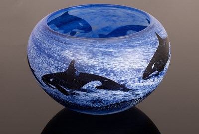 Lot 13 - Malcolm Sutcliffe (born 1954), an Art Glass...