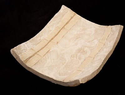 Lot 37 - Hidehisa Moroyose, textured shino glazed...