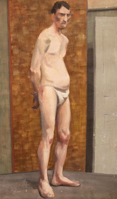 Lot 216 - Bernard Kay (1927-2001)/Male Nude/inscribed on...