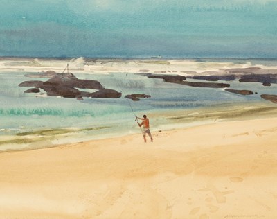 Lot 265 - Allan Laycock RWA (1928-2020)/Surfcaster,...
