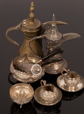 Lot 91 - Sundry Eastern white metal