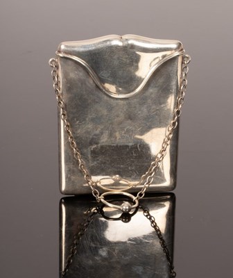 Lot 108 - A silver visiting card case, Henry Matthews,...