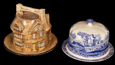Lot 218 - A London Pottery stilton cheese dish,...