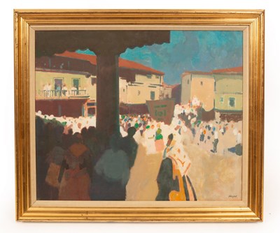 Lot 9 - Colin Hayes (1919-2004)/Procession in the...