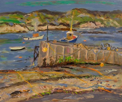 Lot 12 - David McClure (1926-1998)/The Jetty, Little...