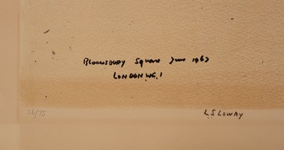 Lot 13 - Laurence Stephen Lowry RA...