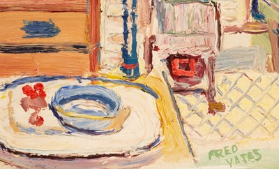 Lot 19 - Fred Yates (1922-2008)/Antique Shop, St...