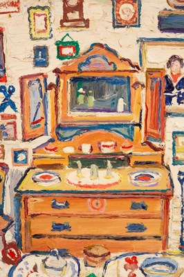 Lot 19 - Fred Yates (1922-2008)/Antique Shop, St...
