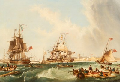 Lot 46 - After John Wilson Carmichael/A Man O'War off...