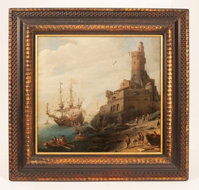 Lot 49 - Follower of Abraham Willaerts/A Galleon...