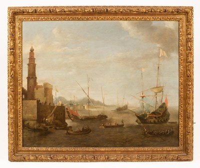 Lot 52 - Follower of Bonaventura Peeters/Men-of-War/and...