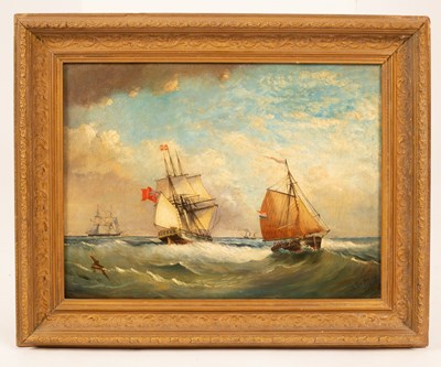 Lot 56 - J Smythe/Shipping in a Coastal Swell/Man O'...