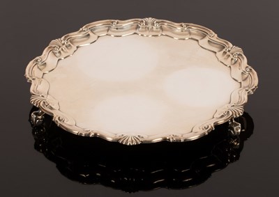 Lot 52 - An Edwardian silver salver, James Dixon & Sons...