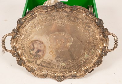 Lot 154 - A quantity of silver plate to include a...