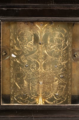 Lot 433 - A William & Mary ebonised eight-day, bell...