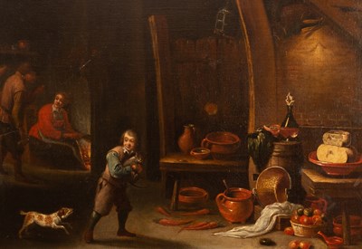 Lot 949 - Manner of David Teniers the Younger/Kitchen...