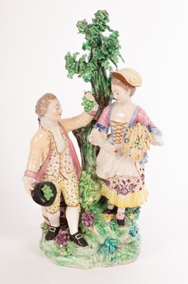 Lot 353 - A Derby figure group emblematic of Summer and...