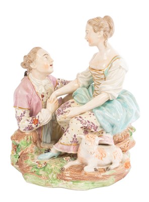 Lot 354 - A Derby group of the Alpine Shepherdess, circa...