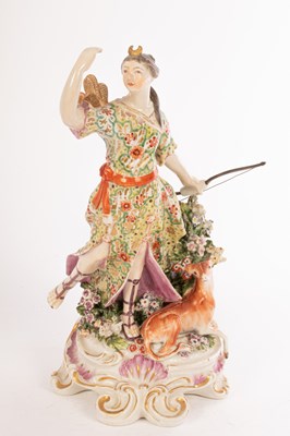 Lot 356 - A Derby figure of Diana, 25cm high