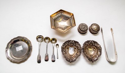 Lot 40 - A hexagonal silver pedestal dish, Henry...