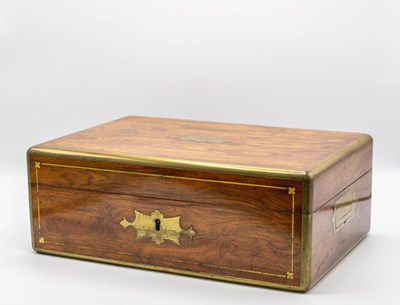 Lot 42 - A George IV Goncalo Alves gentleman's dressing...