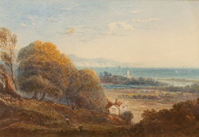 Lot 812 - William Crouch (1817-1850)/View near Shoreham,...